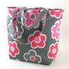 printed cotton market tote bag